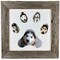 Rustic Farmhouse Paw Collage Series Reclaimed Wood Picture Frame with 5 Openings